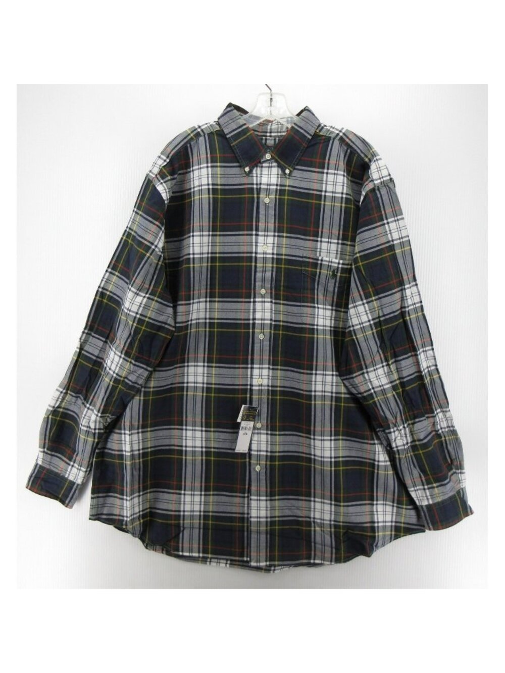 Ralph Lauren Shirt 2XB Big Oxford Cloth OCBD Plaid Button Down Pony